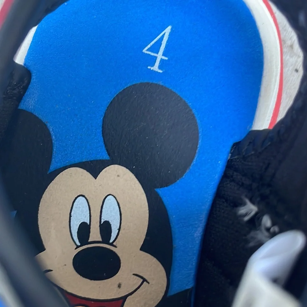 Disney Mickey Mouse Toddler Sandals Size 4 Blue Red